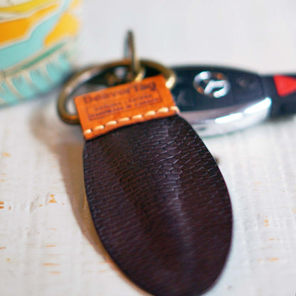 usage of the BeaverTag as a proudly Canadian Keychain