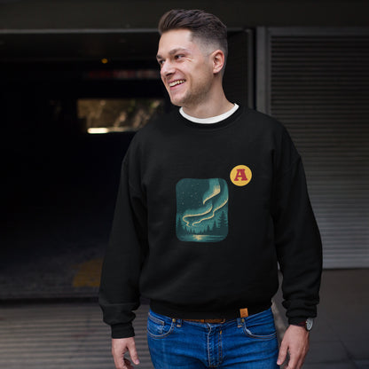 Northern Lights Aurora Sweatshirt | Made in Canada | Organic Cotton