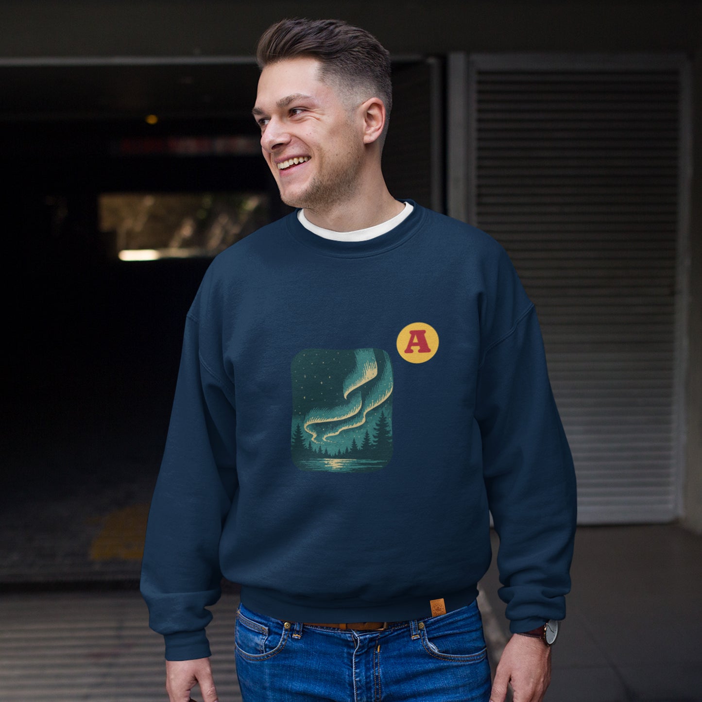 Northern Lights Aurora Sweatshirt | Made in Canada | Organic Cotton