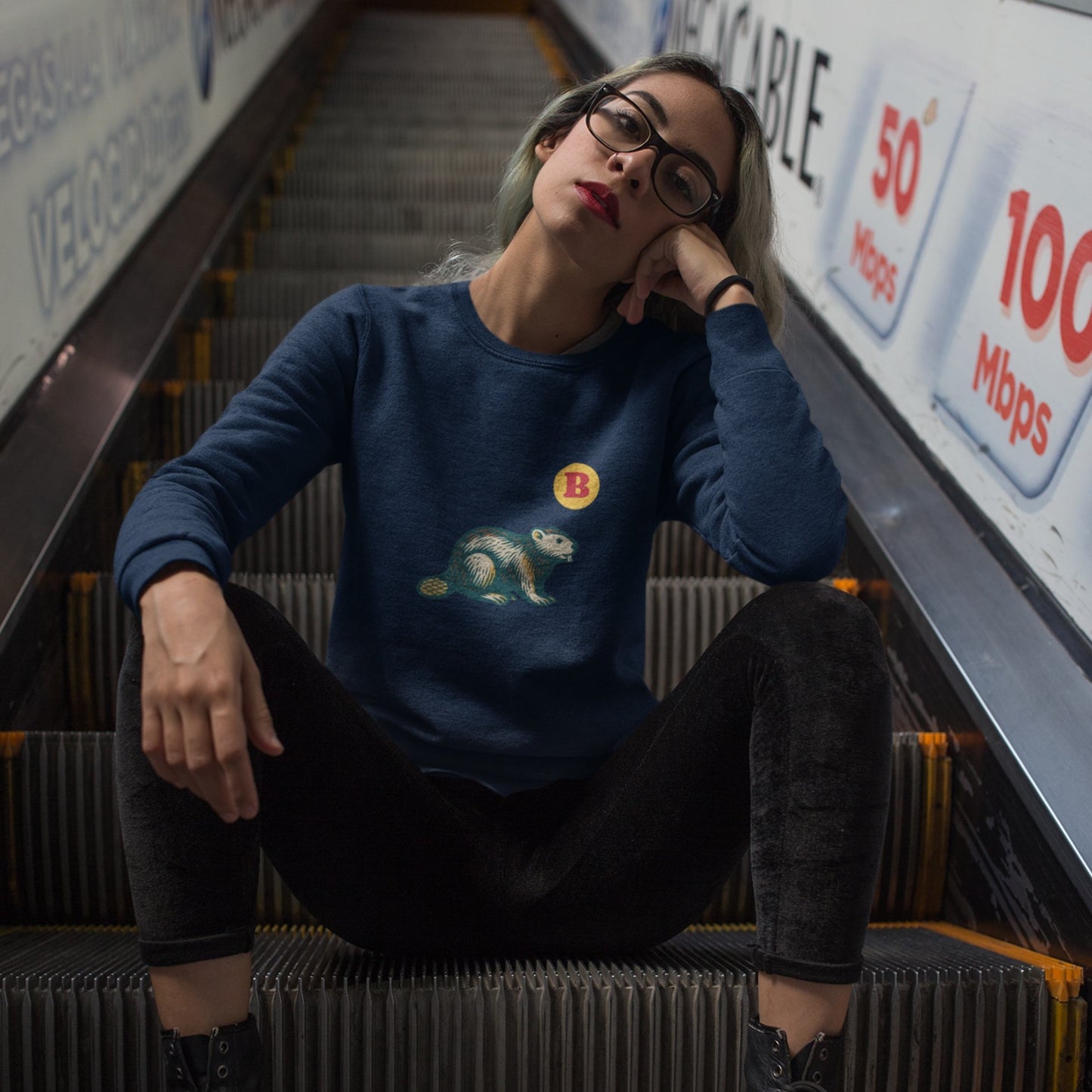 Beaver Sweatshirt | Made in Canada| Canadian ABC Collection