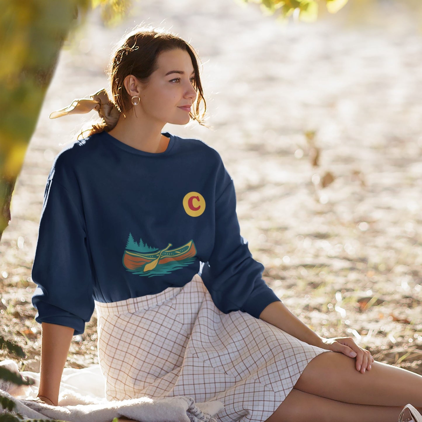 Canoe Sweatshirt Made in Canada, Organic Cotton