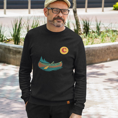Canoe Sweatshirt Made in Canada, Organic Cotton