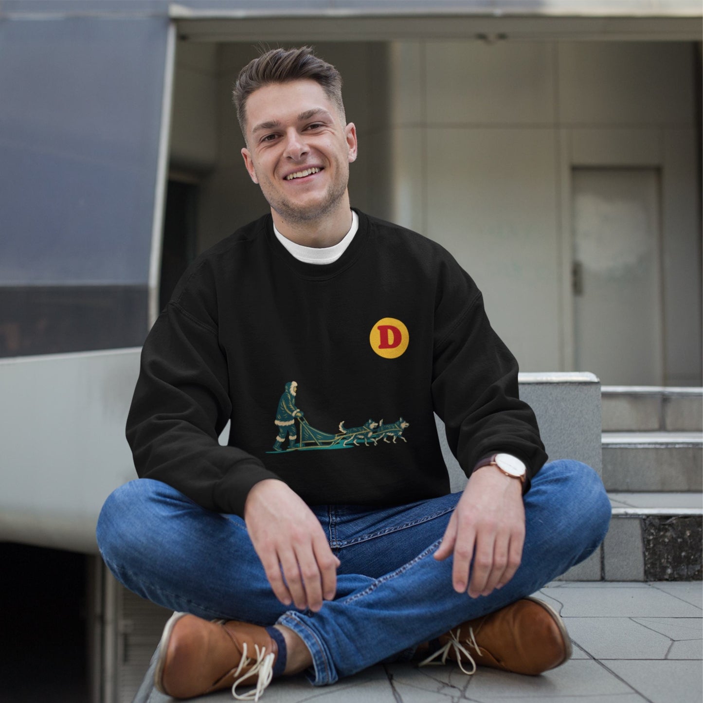 Made in Canda Dog Sled sweatshirt | Canadian ABCs