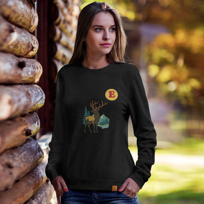 Canadian Elk Sweatshirt | Made in Canada, Organic Cotton