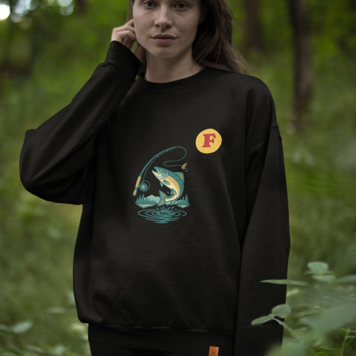 Canadian made Fishing Sweatshirt in Organic Cotton