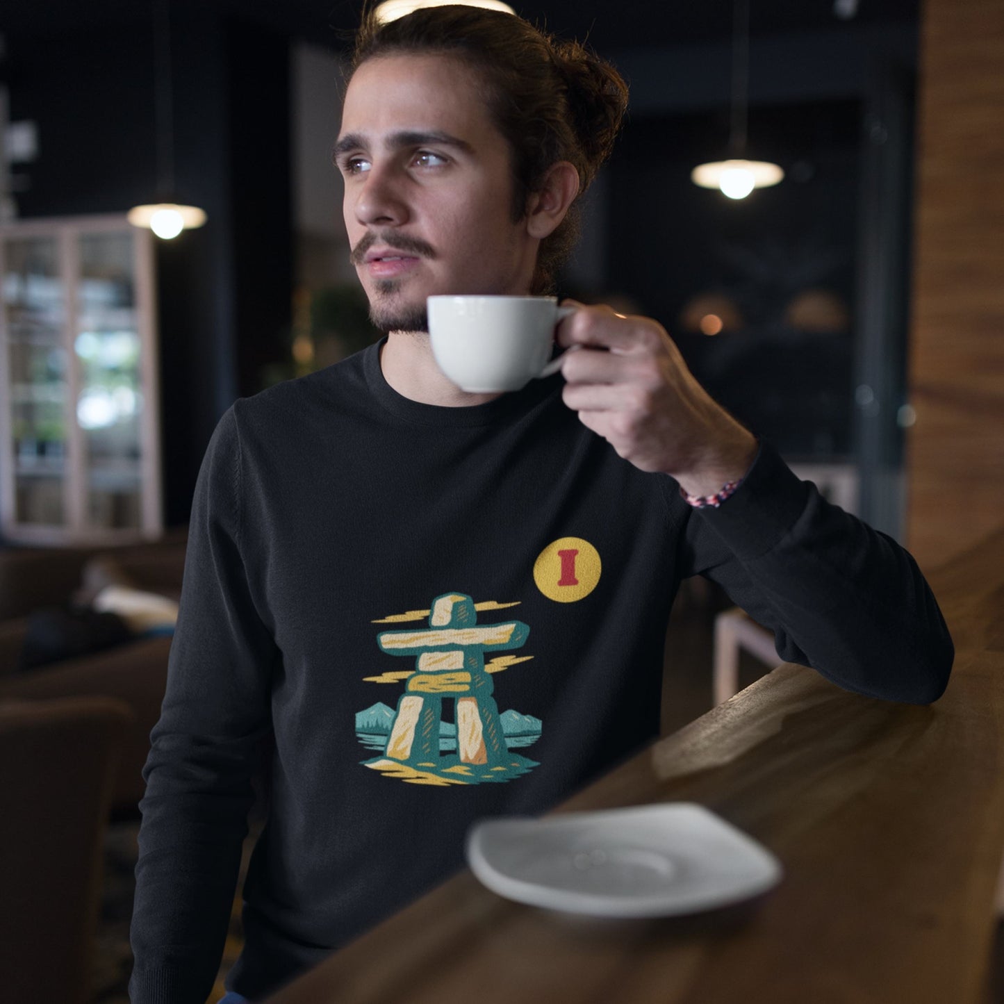 Canadian Sweatshirt with Inukshuk | Canadian Alphabet collection