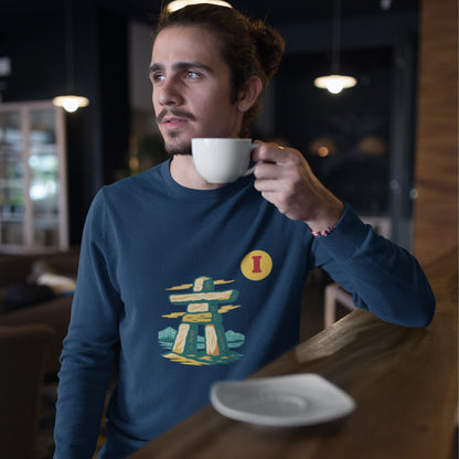 Canadian Sweatshirt with Inukshuk | Canadian Alphabet collection