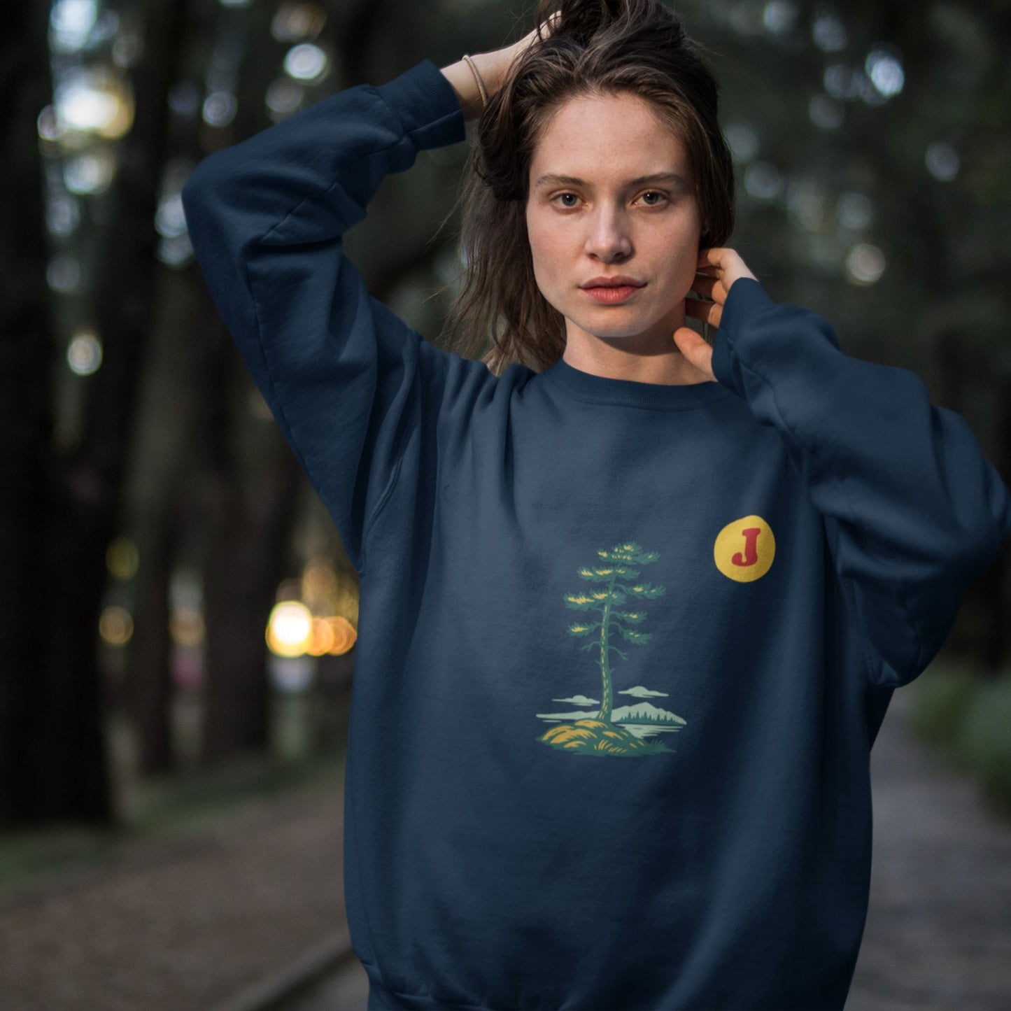 Jack Pine painting Sweatshirt |Made in Canada from Organic Cotton