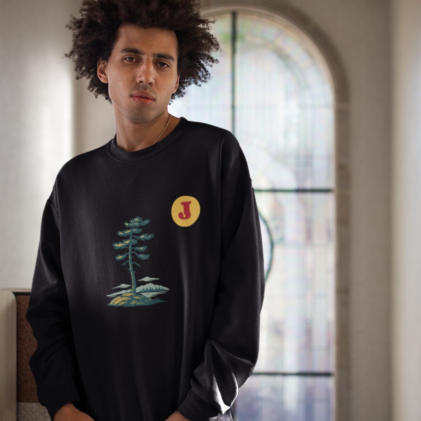 Jack Pine painting Sweatshirt |Made in Canada from Organic Cotton