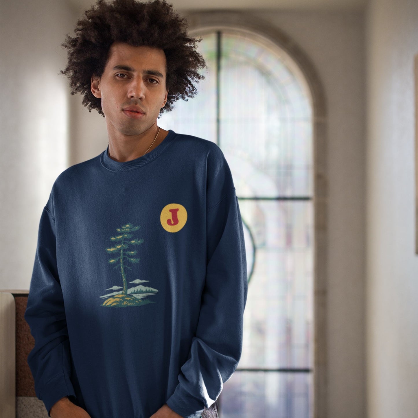 Jack Pine painting Sweatshirt |Made in Canada from Organic Cotton