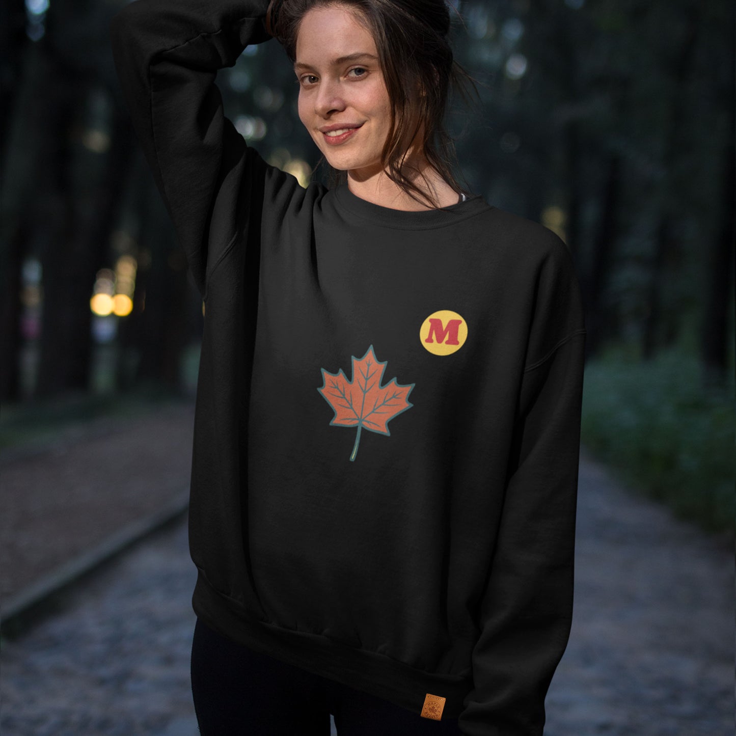 Maple leaf Sweatshirt | Organic Cotton,  Made in Canada