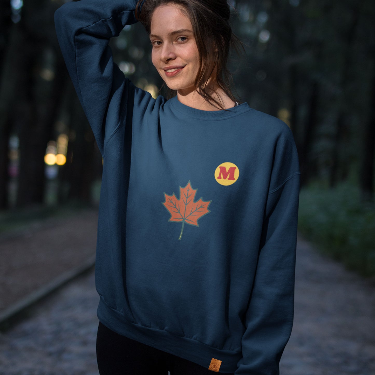 Maple leaf Sweatshirt | Organic Cotton,  Made in Canada