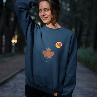 Maple leaf Sweatshirt | Organic Cotton,  Made in Canada