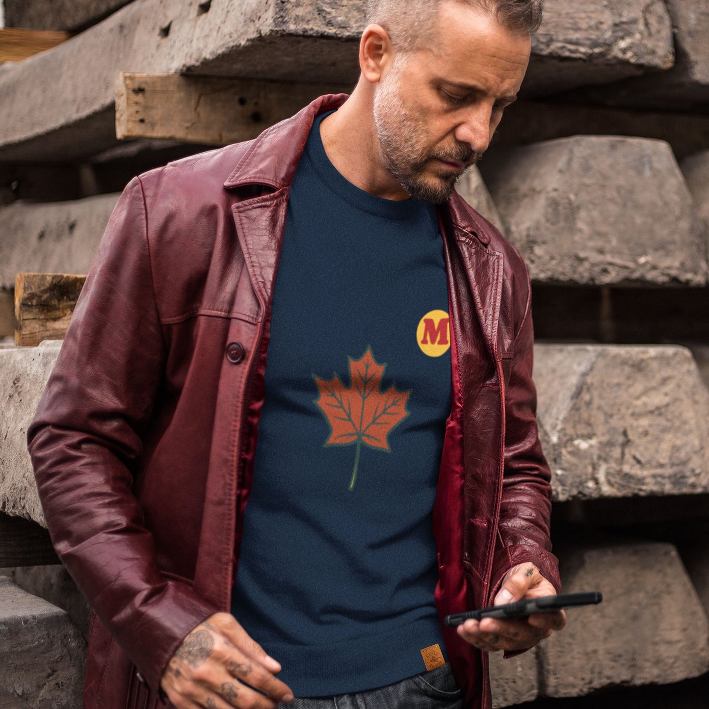 Maple leaf Sweatshirt | Organic Cotton,  Made in Canada