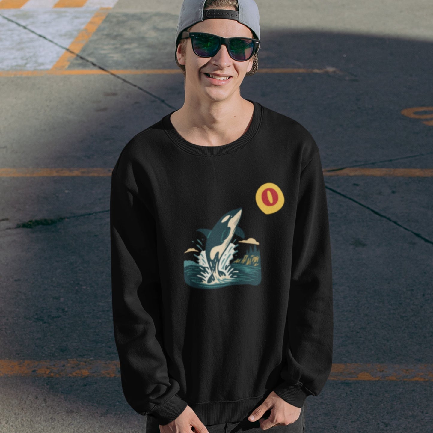 Made in Canada Sweatshirt featuring  Orca | Canadian ABC collection