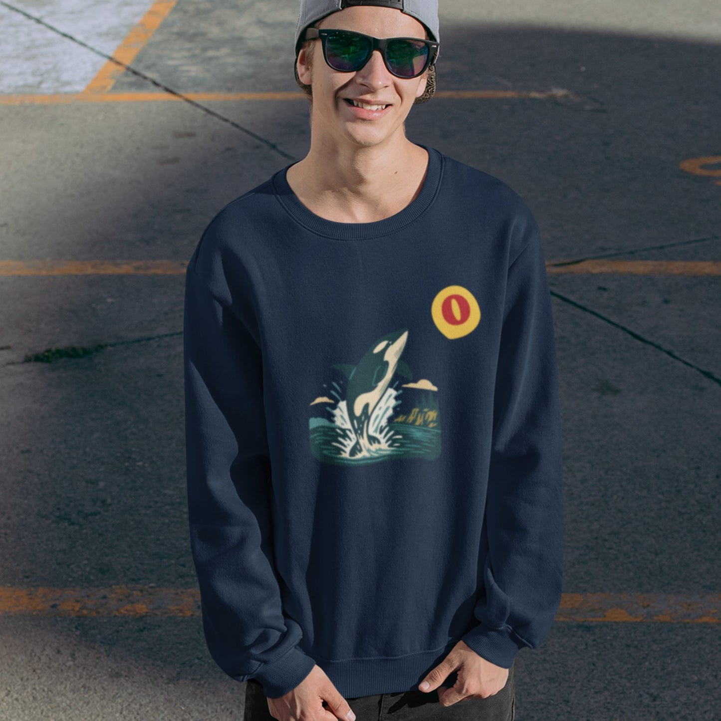 Made in Canada Sweatshirt featuring  Orca | Canadian ABC collection