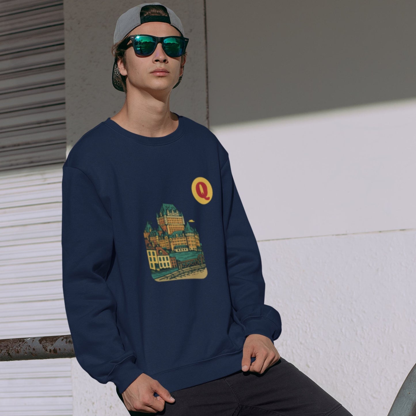 Quebec City Canadian Sweatshirt, Organic Cotton | Canadian ABC Collection