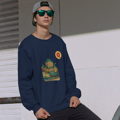 Quebec City Canadian Sweatshirt, Organic Cotton | Canadian ABC Collection
