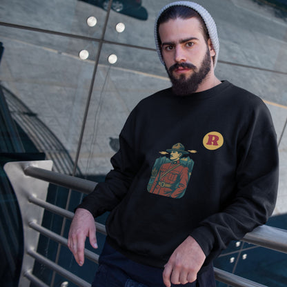 RCMP Mountie Sweatshirt Made in Canada, Organic Cotton