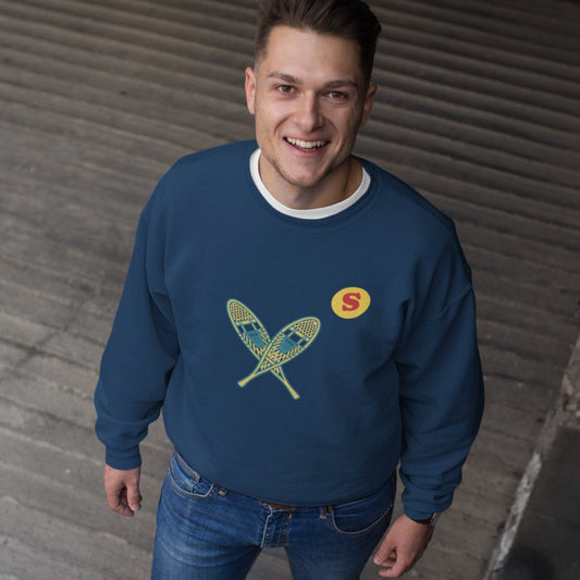 Made in Canada Sweatshirt with Snowshoes | Canadian ABCs