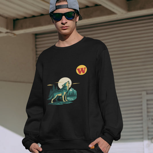 Wolf  Sweatshirt | Organic Cotton, Made in Canada | Canadian ABC collection