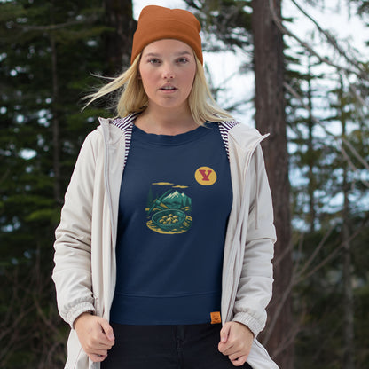 Organic Cotton Canadian Made Sweatshirt featuring Yukon | Canadian Alphabet Y