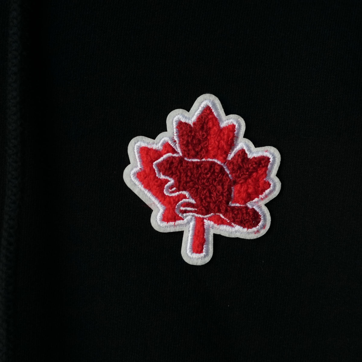 The Canadian Icons: Maple & Beaver Organic Cotton Hoodie | Black