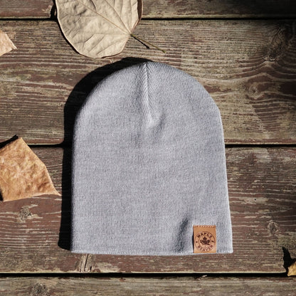 Maple Beaver Classic Merino Beanie – Made in Canada | Grey
