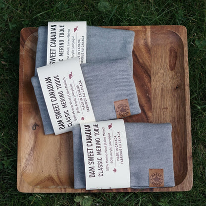 Maple Beaver Classic Merino Beanie – Made in Canada | Grey