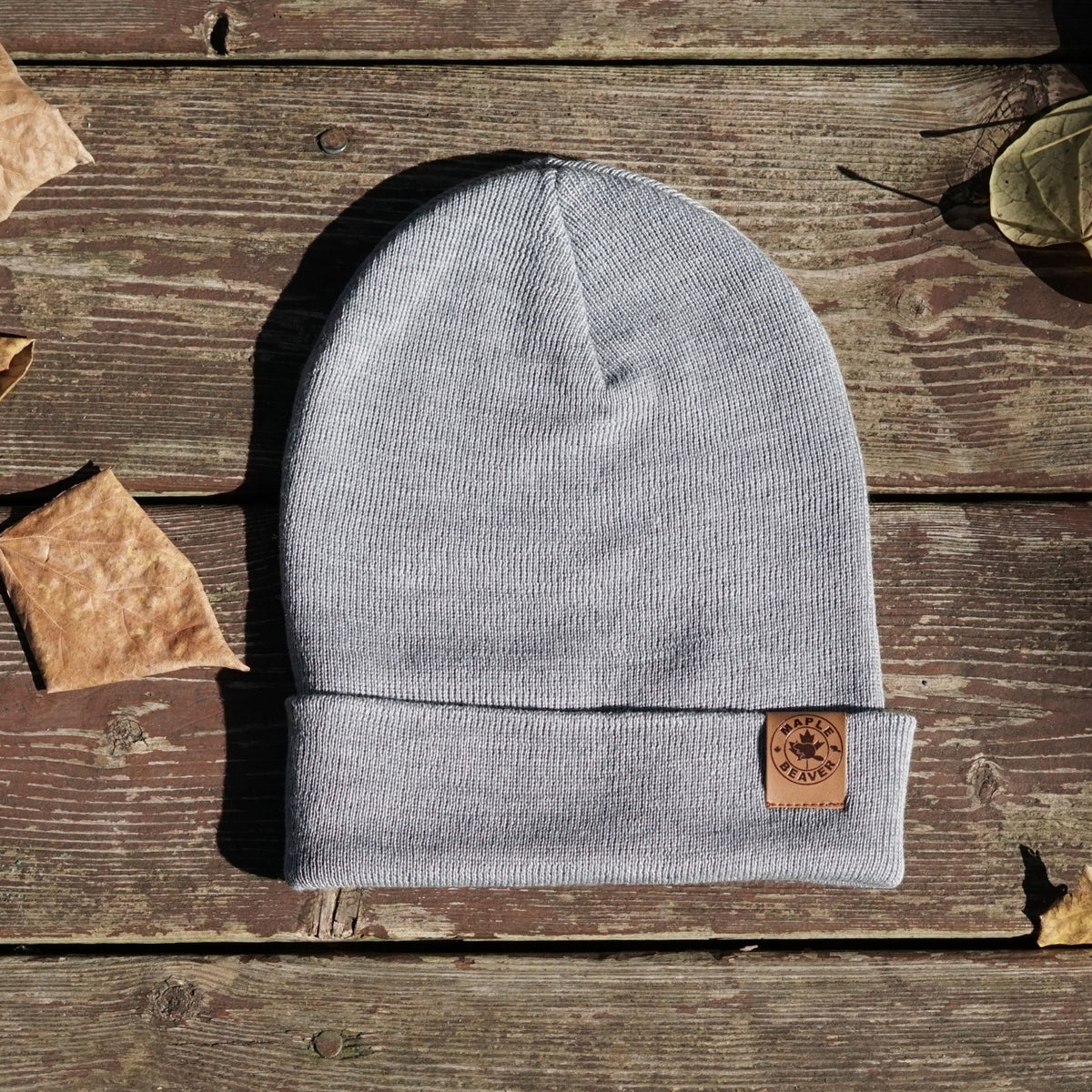 Maple Beaver Classic Merino Toque – Made in Canada | Grey