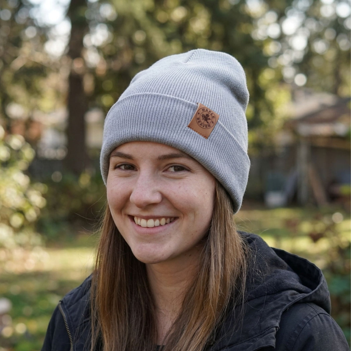 Maple Beaver Classic Merino Toque – Made in Canada | Grey