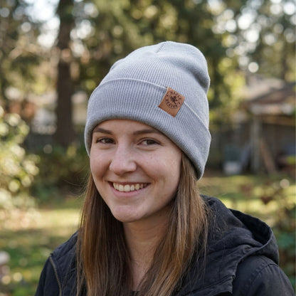 Maple Beaver Classic Merino Toque – Made in Canada | Grey
