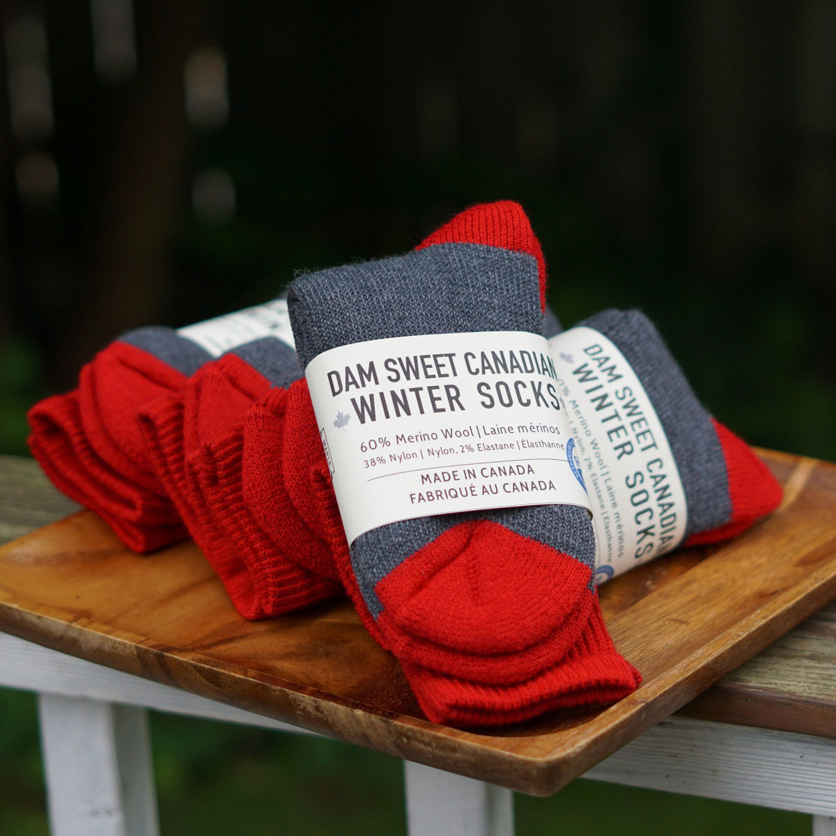 Dam Sweet Canadian Winter Socks | 60% Merino Wool | Made in Canada