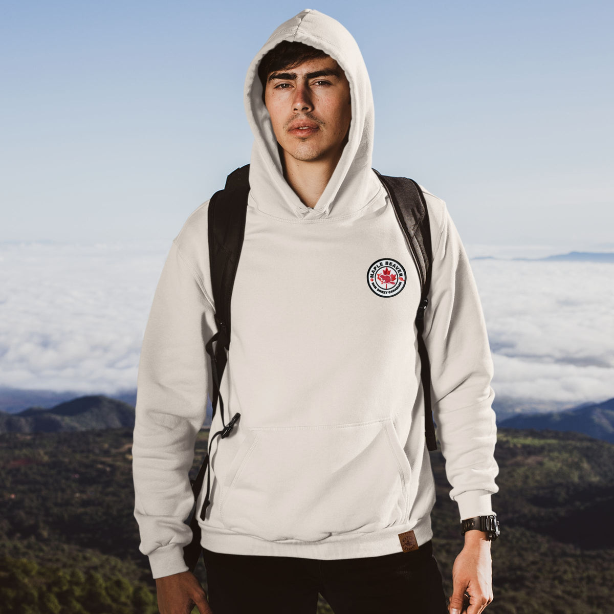 The Dam Sweet Canadian Organic Cotton Hoodie | Warm Ivory