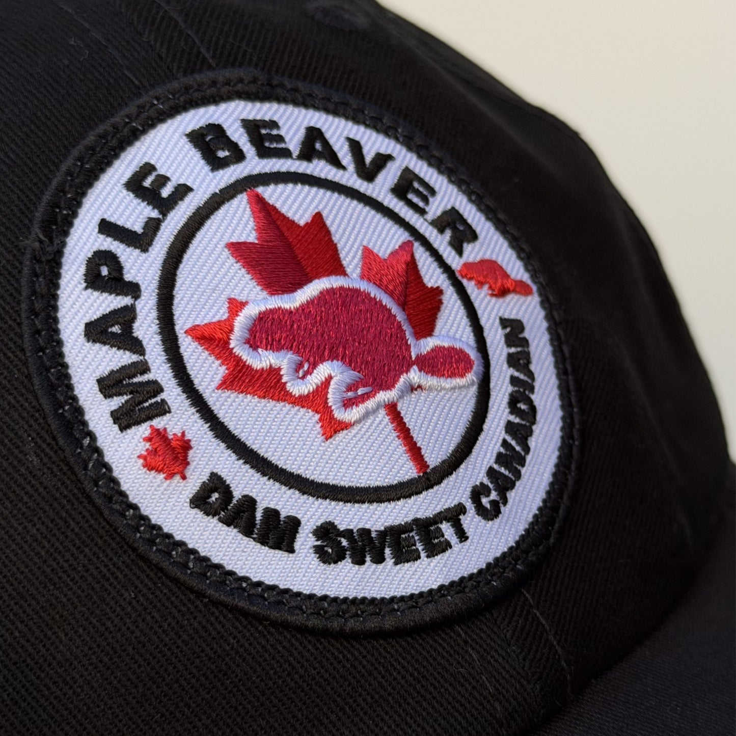 Dam Sweet Canadian Organic Cotton Dad Hat - Black