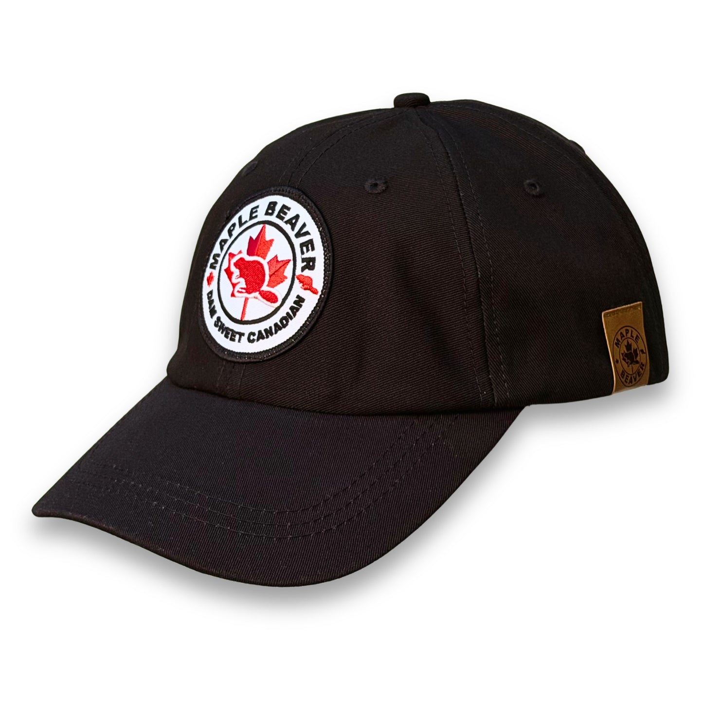 Dam Sweet Canadian Organic Cotton Dad Hat - Black