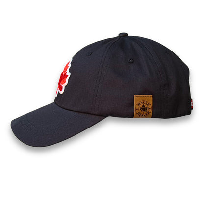 Maple and Beaver Canadian Icons Organic Cotton Dad Hat - Navy