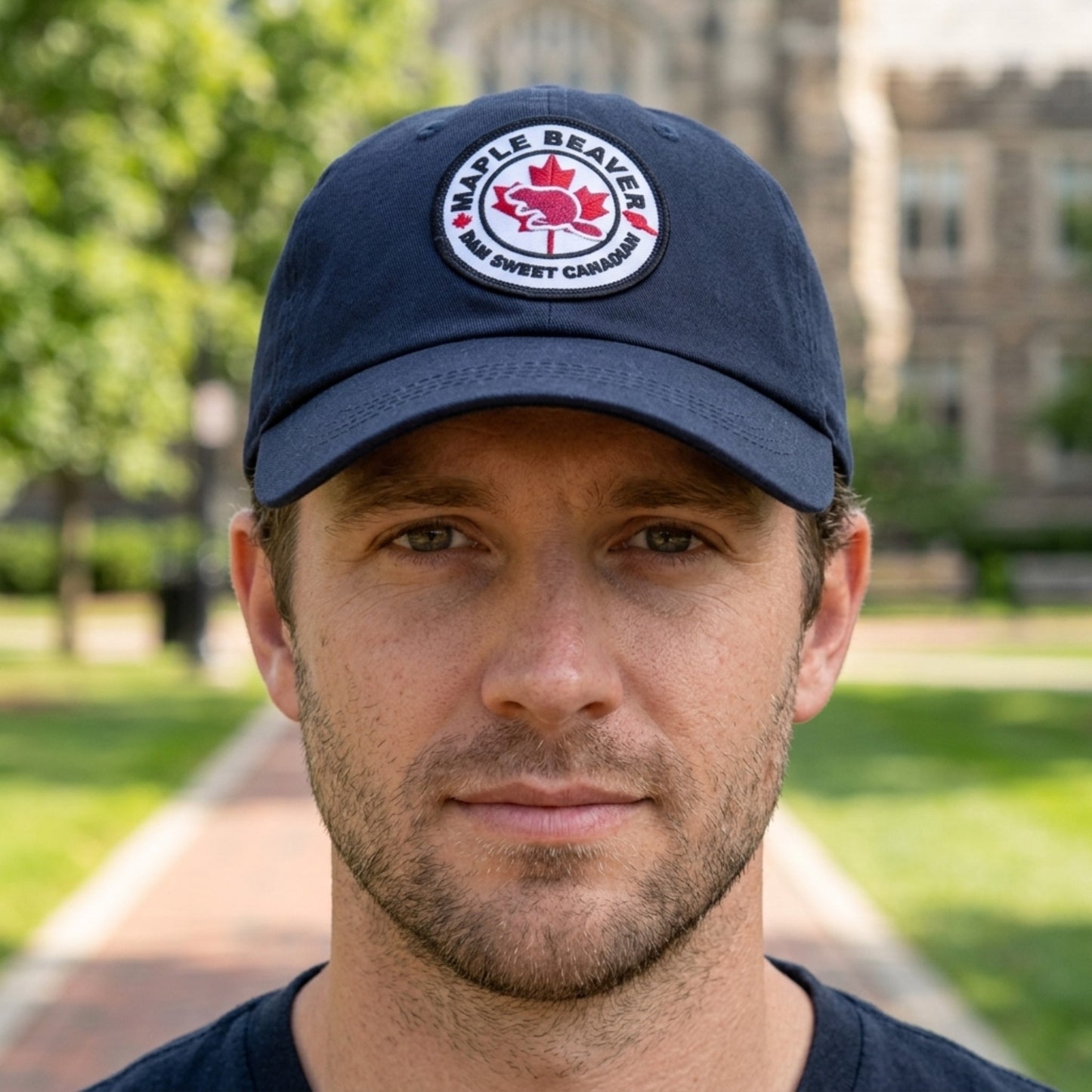 Dam Sweet Canadian Organic Cotton Dad Hat - Navy