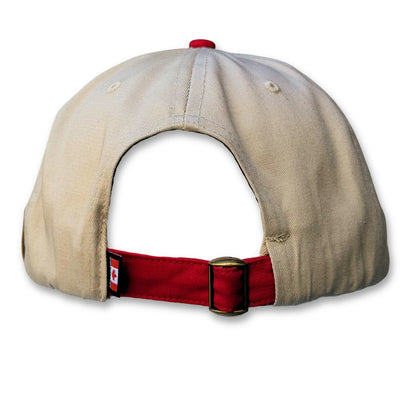 Maple and Beaver Canadian Icons Organic Cotton Dad Hat - Beige