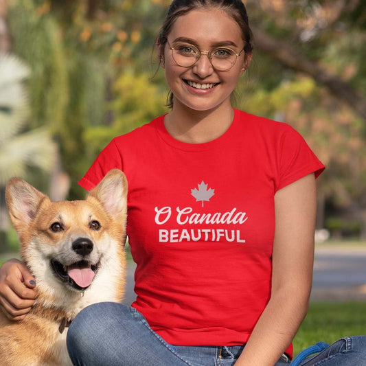 Maple Beaver O Canada Beautiful™ T-Shirt – Proudly Made in Canada - Maple Beaver red variant