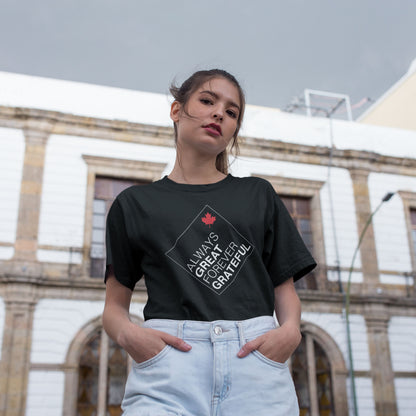 Minimal Canada T-shirt | Always Great Forever Grateful