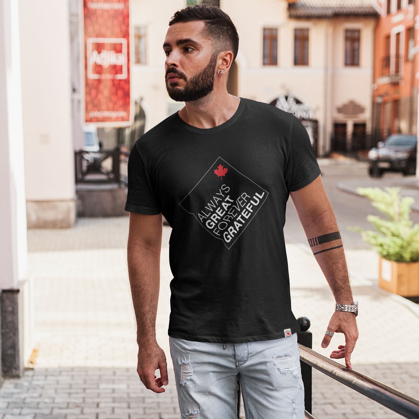 Minimal Canada T-shirt | Always Great Forever Grateful