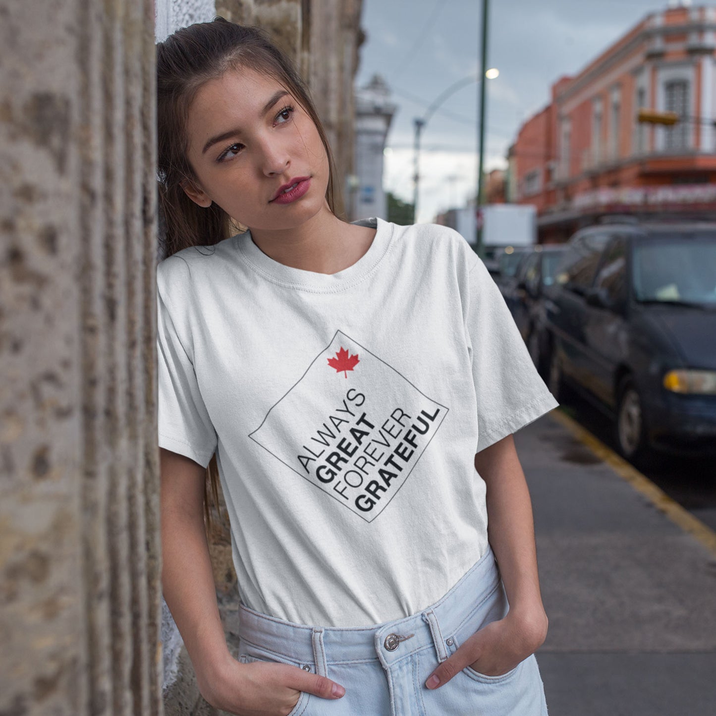 Minimal Canada T-shirt | Always Great Forever Grateful