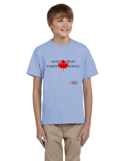 The Maple Beaver Grateful Canadian Tee (Kids) – Live Greatness, Wear Gratitude - Maple Beaver