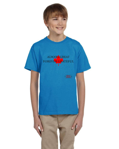 The Maple Beaver Grateful Canadian Tee (Kids) – Live Greatness, Wear Gratitude - Maple Beaver