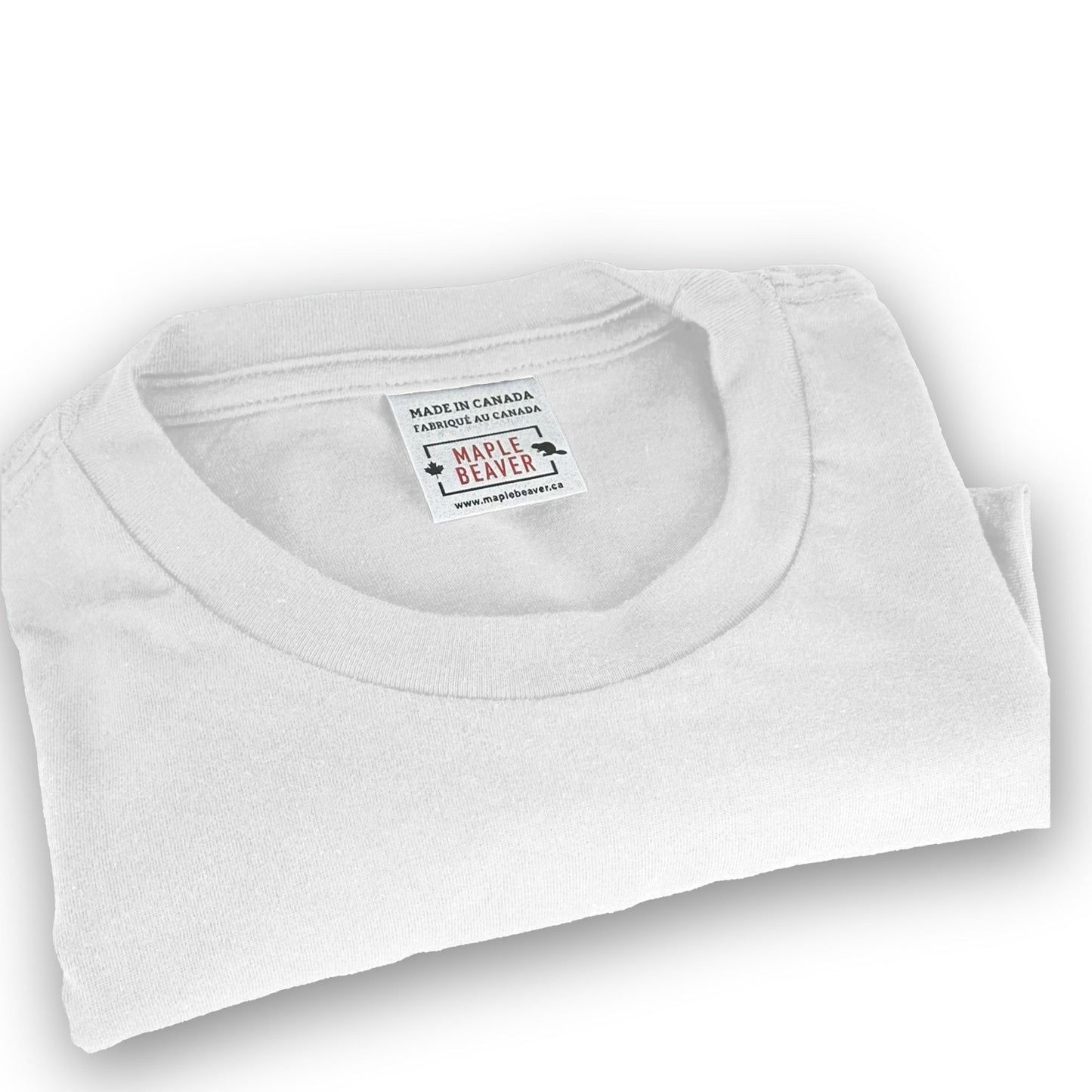 The most understated premium White Canadian Tee in the market. Period - Maple Beaver