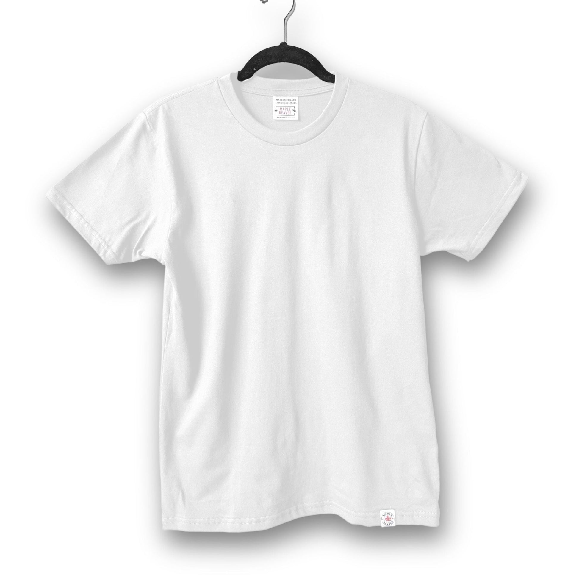 The most understated premium White Canadian Tee in the market. Period - Maple Beaver